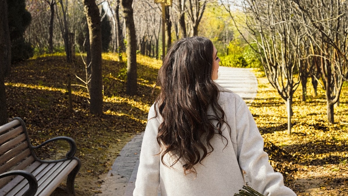 A girl in nature